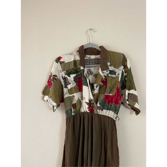 Vintage womens surplice midi dress‎ size small - Picture 6 of 8